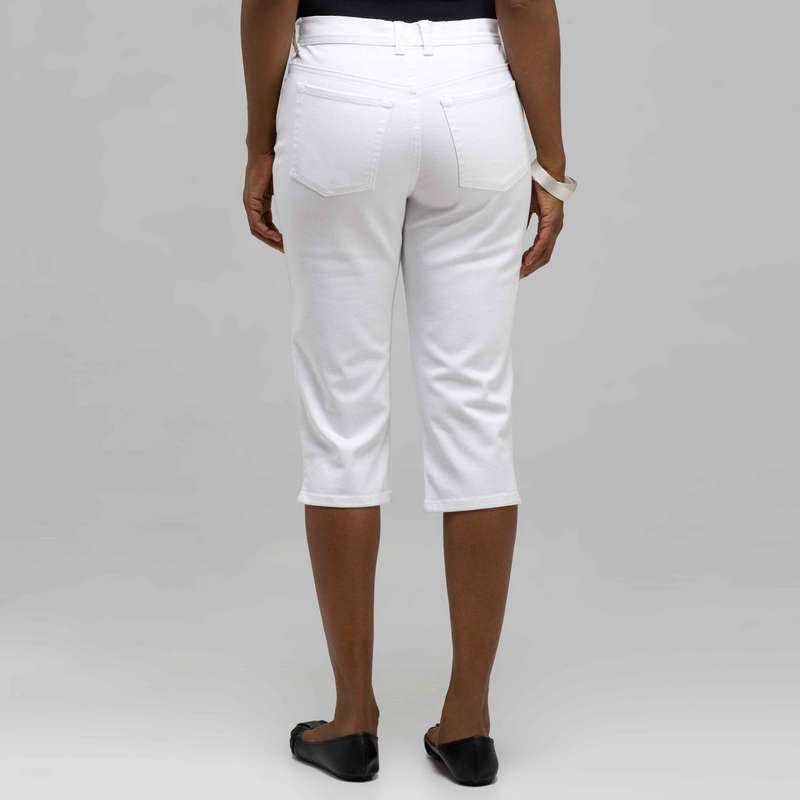 Classic Denim Straight Leg Capri (Plus), , large