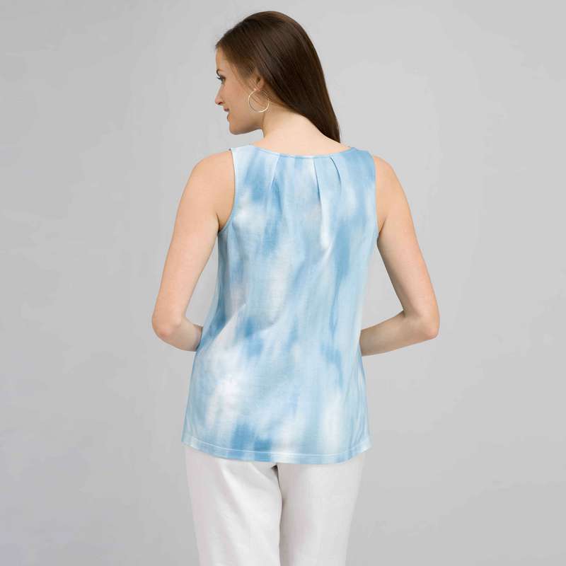 Crochet Yoke Tank., , large