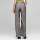 Pantalone a carré classico in lino lavabile, , small