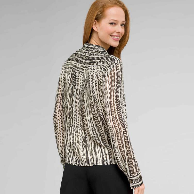 Classic Print Blouse, , large