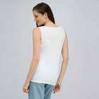 Top floreale con scollo rotondo, , small