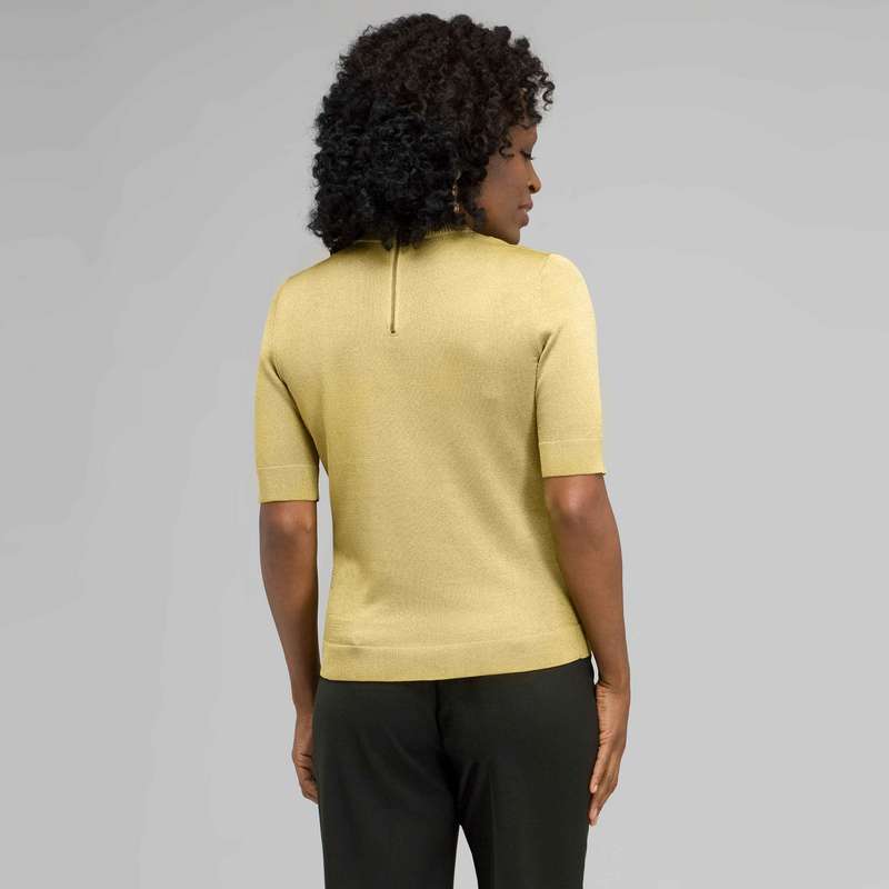 Elbow Sleeve Ribbed Sweater, , large