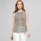 Top plissettato senza maniche, , small