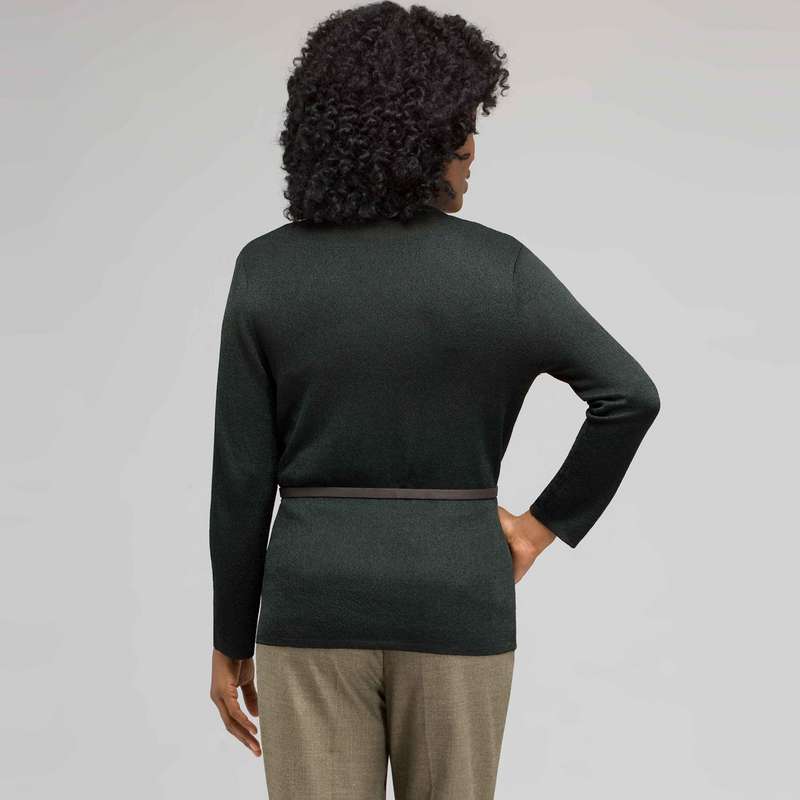 Belted Cardigan With Studs, , large