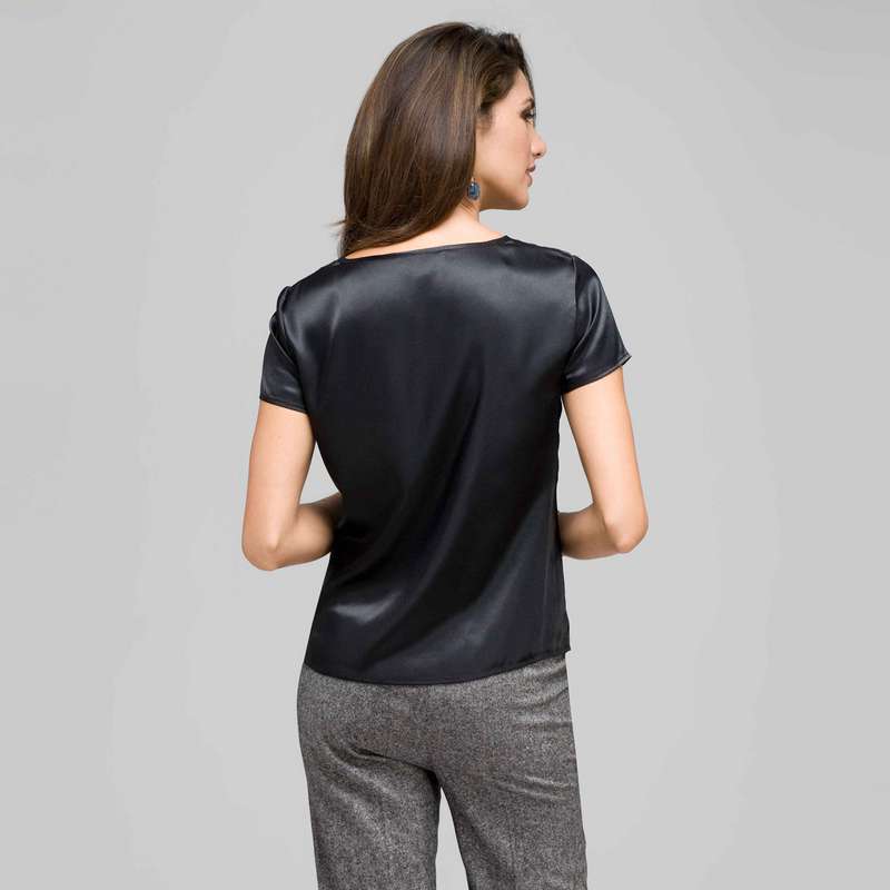 Organza Burnout Blouse, , large