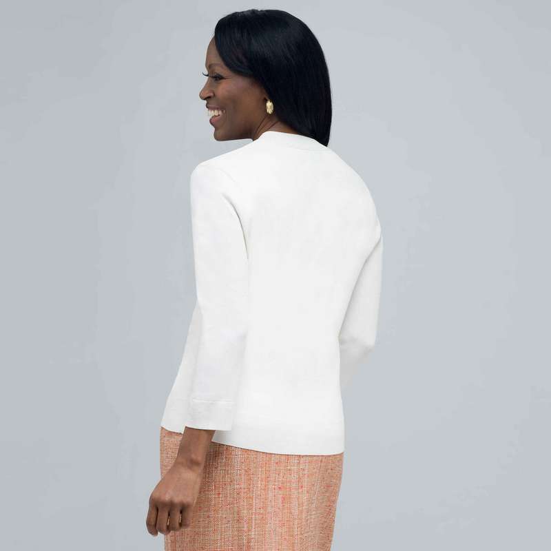 Ribbed Cardigan., , large