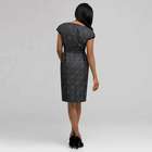 Abito con rifinitura in velluto, , small