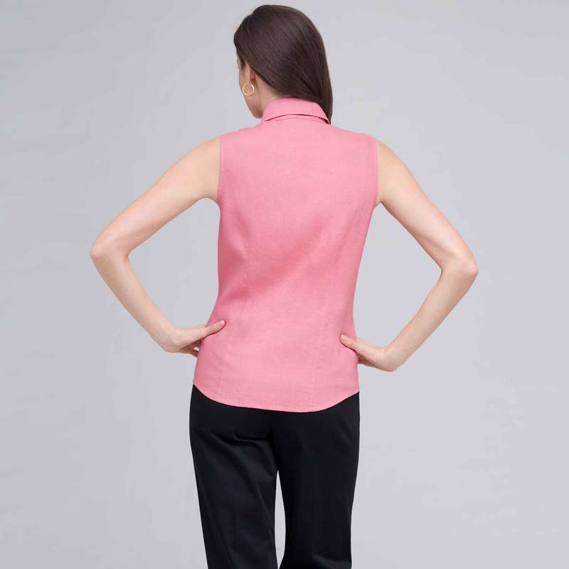 Ruffle Sleeveless Blouse., , large