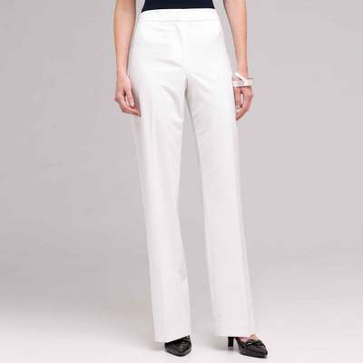 Pantalone a carré classico, Bianco, medium