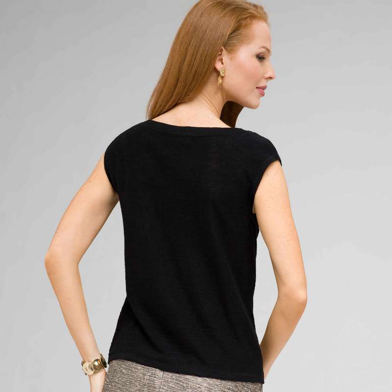 Sleeveless Beaded Shell, , large