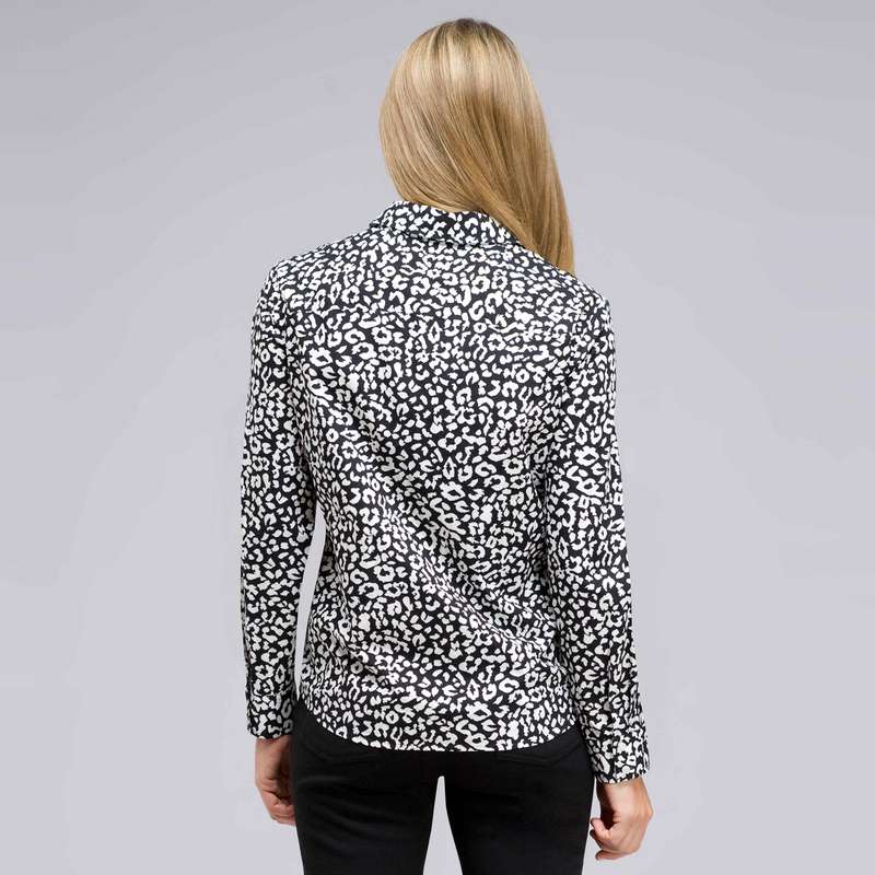 Long Sleeve Classic Button Front Shirt, , large