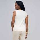 Top senza maniche con paillettes, , small