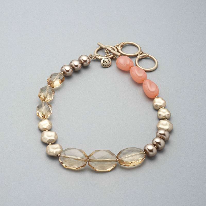 Pink and Gold Necklace, Pink, large