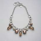 Collier ras-de-cou avec perles vertes et marron, , small