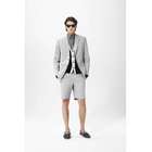 ボタン留めストレートフィットショートパンツ, , small