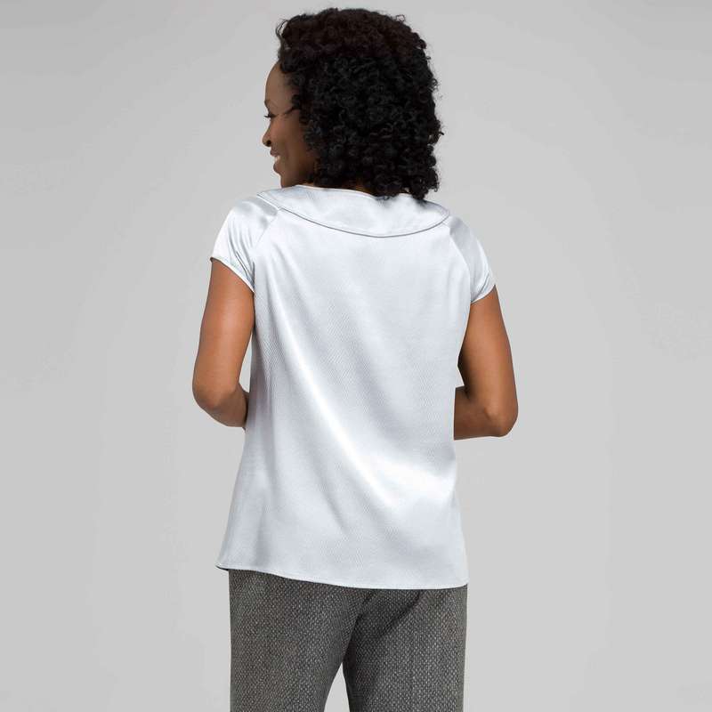 Beaded Jewel Neck Blouse, , large