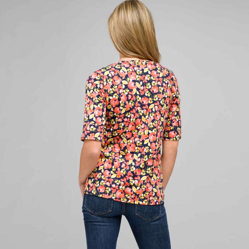 Floral V-neck Knit, , large