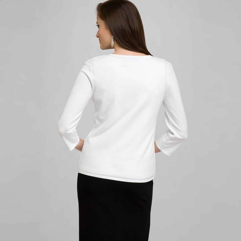 Crew Neck Cardigan, , large