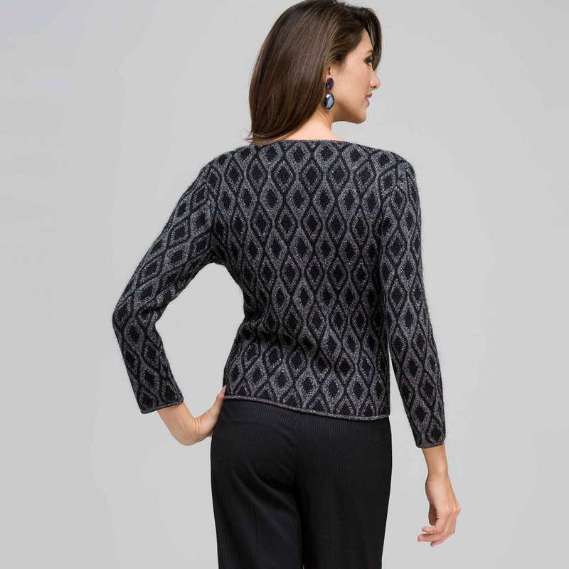 Lurex patterned Cardigan, , large